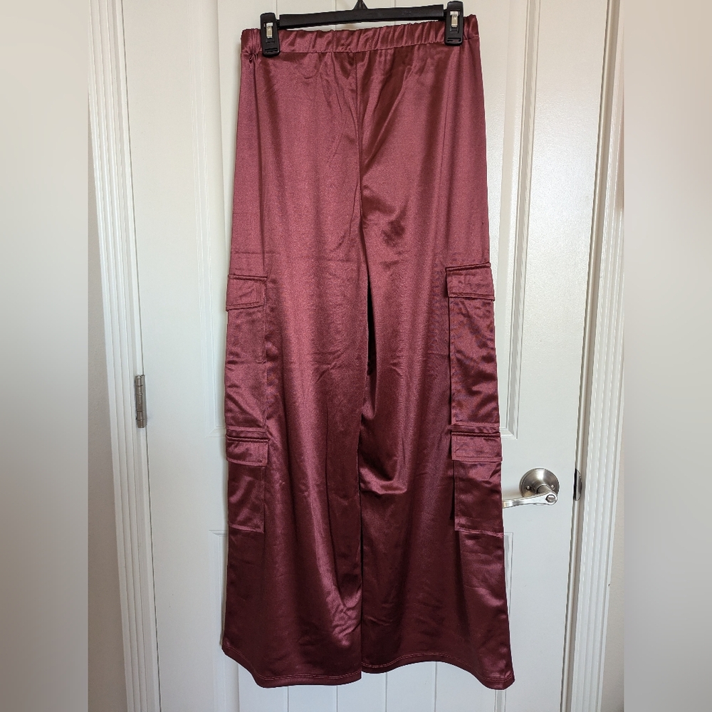 Persaya Satin Wide Leg Pants